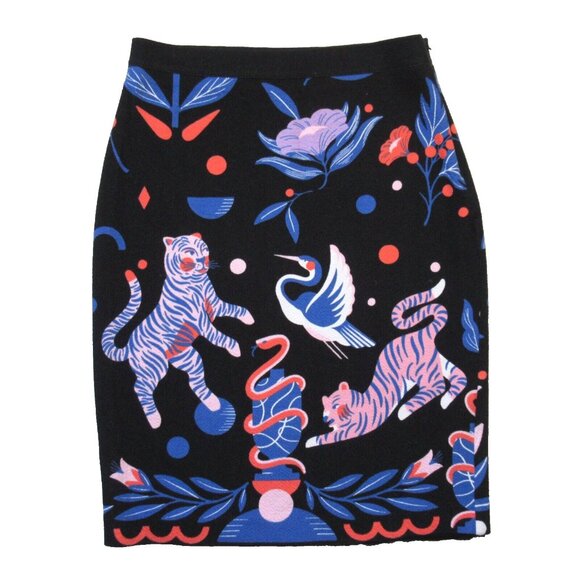NWT Anthropologie Super Nice Letters Julie Midi in Black Sweater Skirt L - Picture 1 of 4
